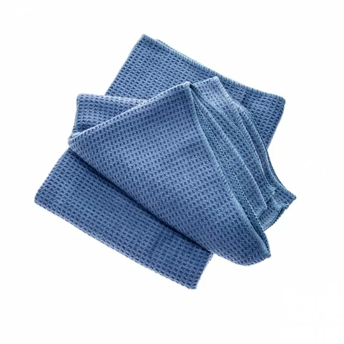 Мікроволоконна серветка Microfaser Waffeltuch blau 80x55cm Set a 2 Stuck 1 упак - 2 шт