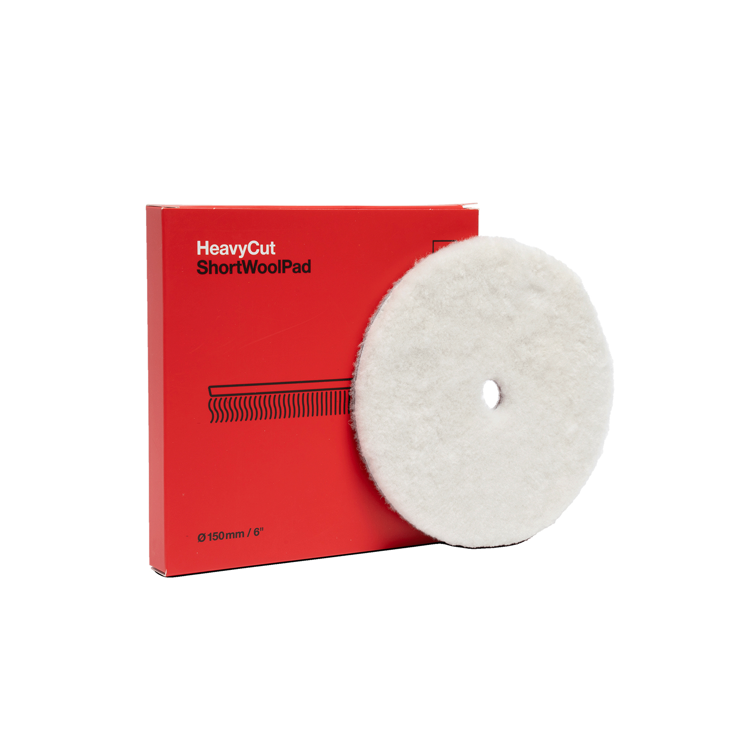 Полірувальний круг Lambswool Heavy Cut Short Wool Pad 150 мм