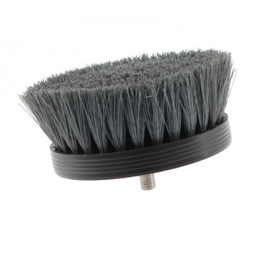 Щітка на дриль для чищення текстилю середня сіра 90 мм Pneumatic Carpet Brush Grey SGCB