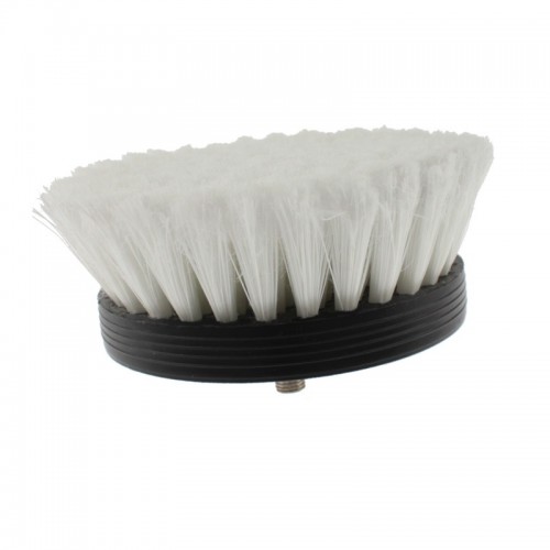 Щітка на дриль для чищення текстилю середня біла 90 мм Pneumatic Carpet Brush Grey SGCB